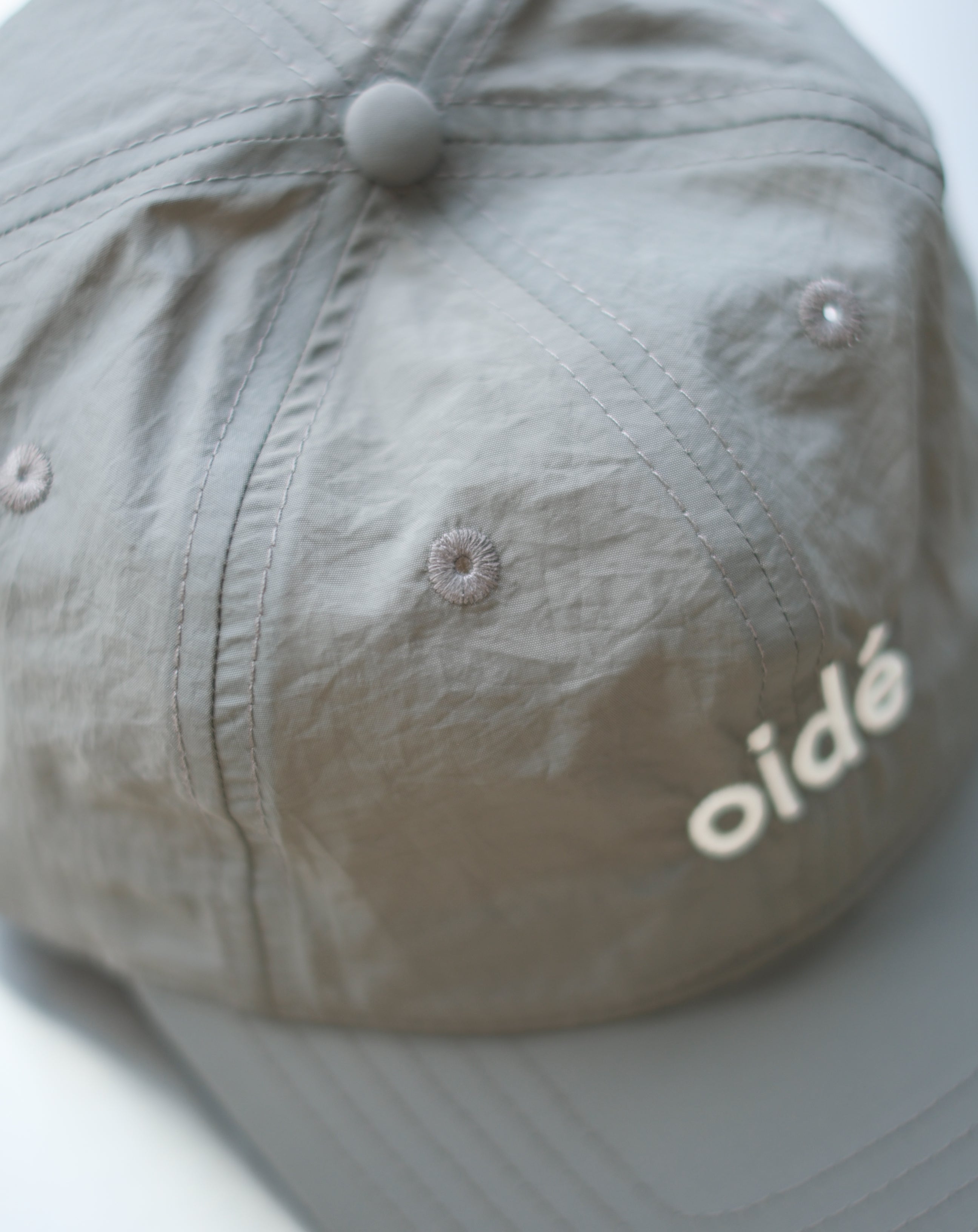 OIDÉ Crinkle Nylon Cap - Dark Grey